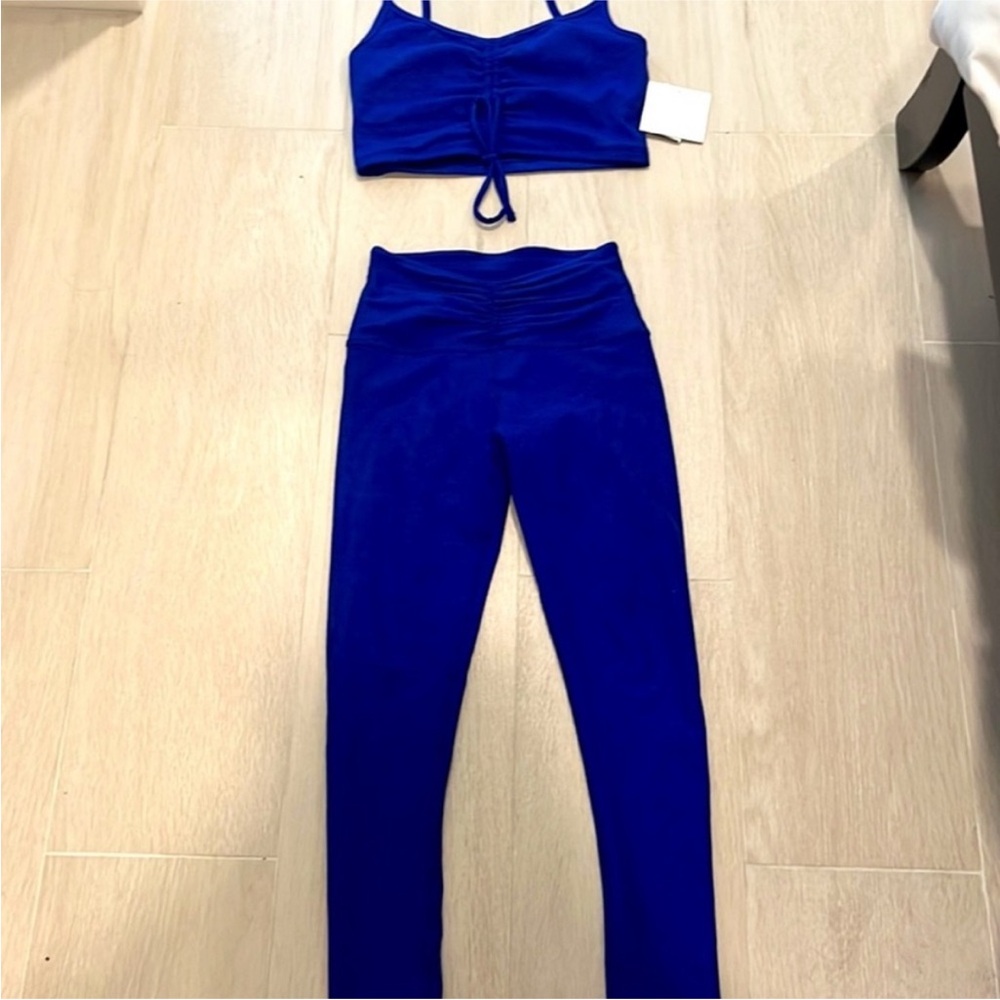 NWT Beyond Yoga Blue Crop Top